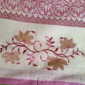 Cotton Saree with Thread work on Border